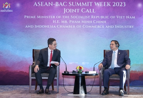 Thủ tướng Phạm Minh Chính tiếp lãnh đạo Phòng Thương mại và Công nghiệp Indonesia